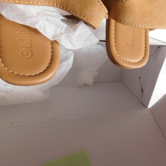 Olivia Miller Sandals Size 7 Cognac New in Box - Picture 5 of 6